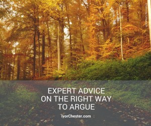 Expert Advice on the Right Way to Argue